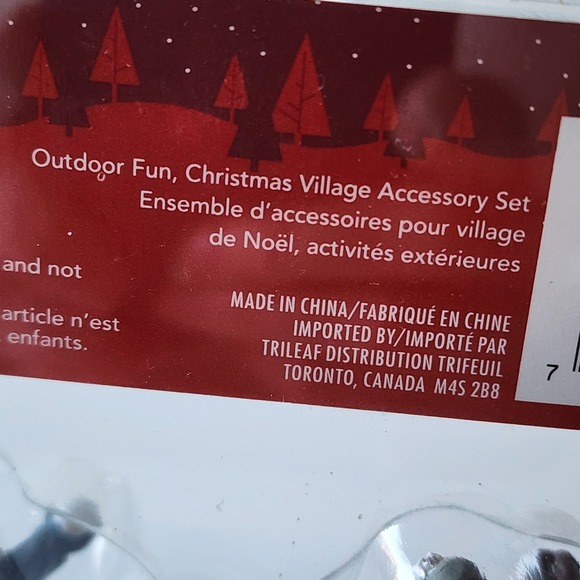 Christmas Village Figures Lot People Trees Snowman Children Kids Adults NEW - Picture 10 of 16